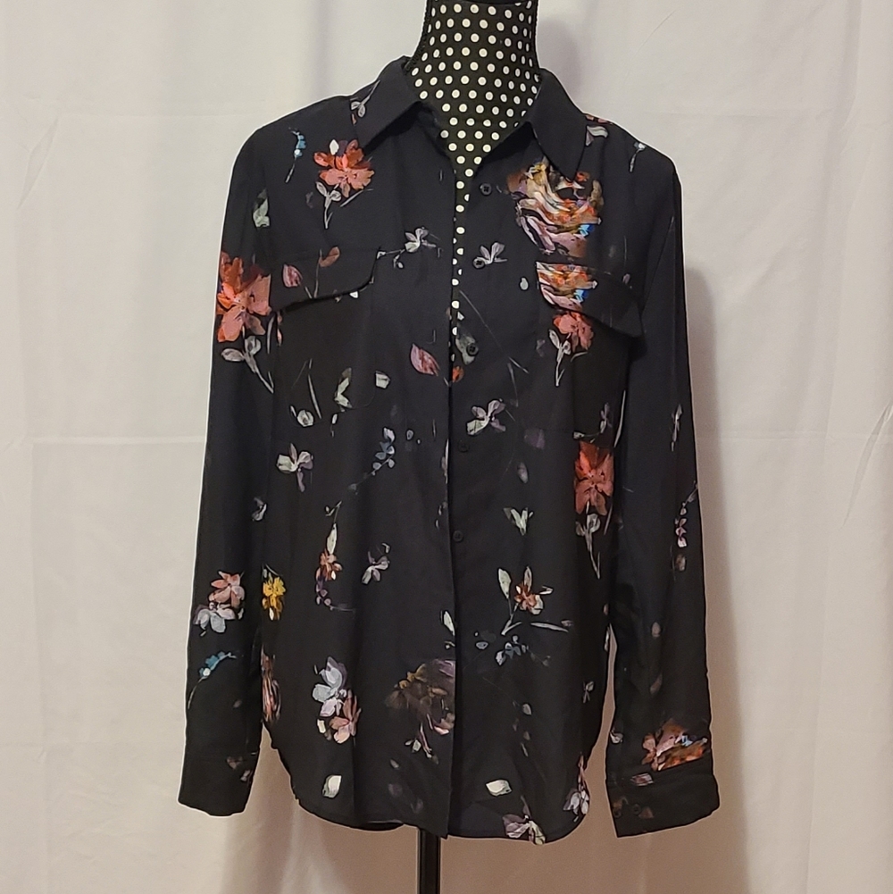 Madison Floral Button Down Top